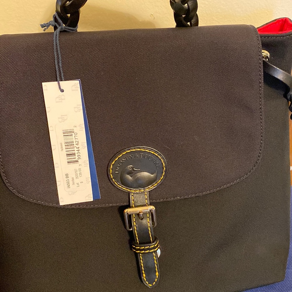 EUC Dooney Nylon Flap Backpack - Picture 4 of 7